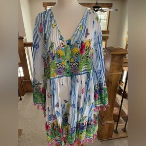 Antica Sartoria by Giacomo Cinque NWT Tassel Dress Cover Up One Size